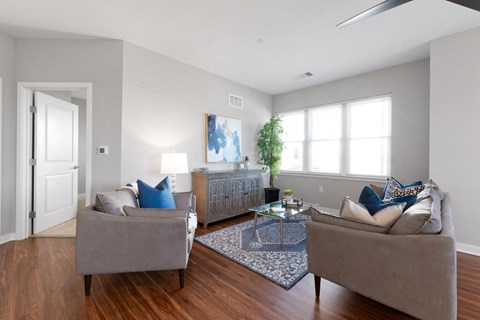Living area filled with natural light